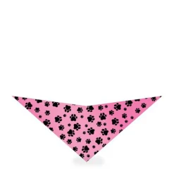 Pink paw print bandana