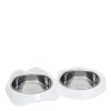 PIXI Double Bowl, White