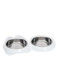 PIXI Double Bowl, White