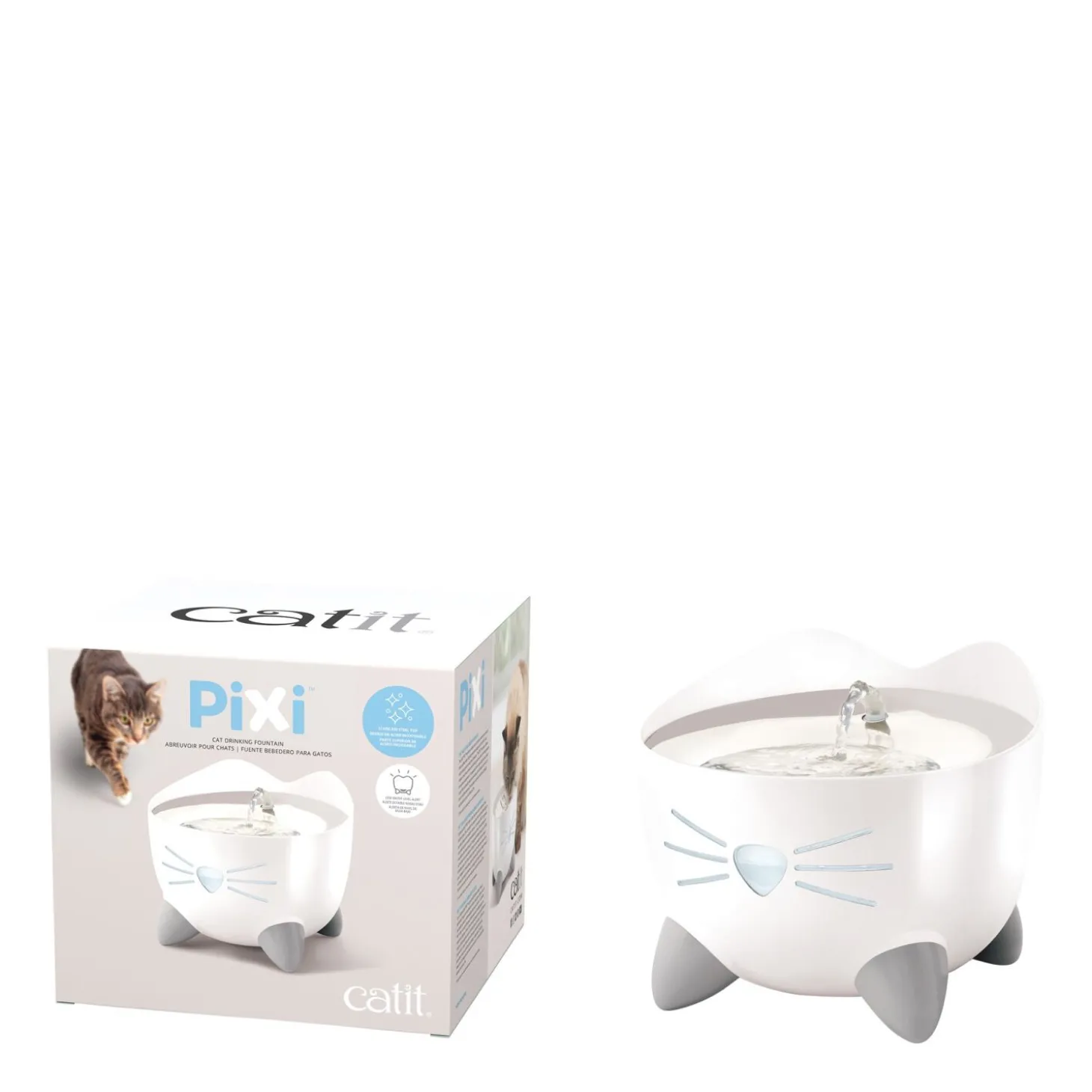 PIXI Stainless Steel Cat Fountain