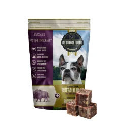 Plus raw food for dogs, buffalo