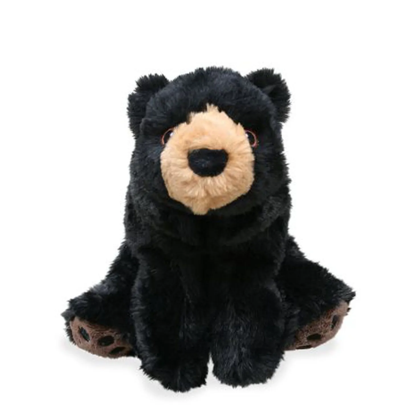 Plush bear with removable squeaker