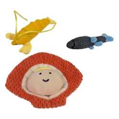 Plush Ocean Toy Trio for Cats