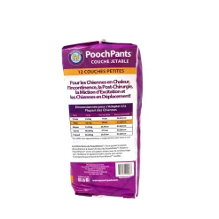 PoochPants Disposable Absorbent Diaper for Dogs, S