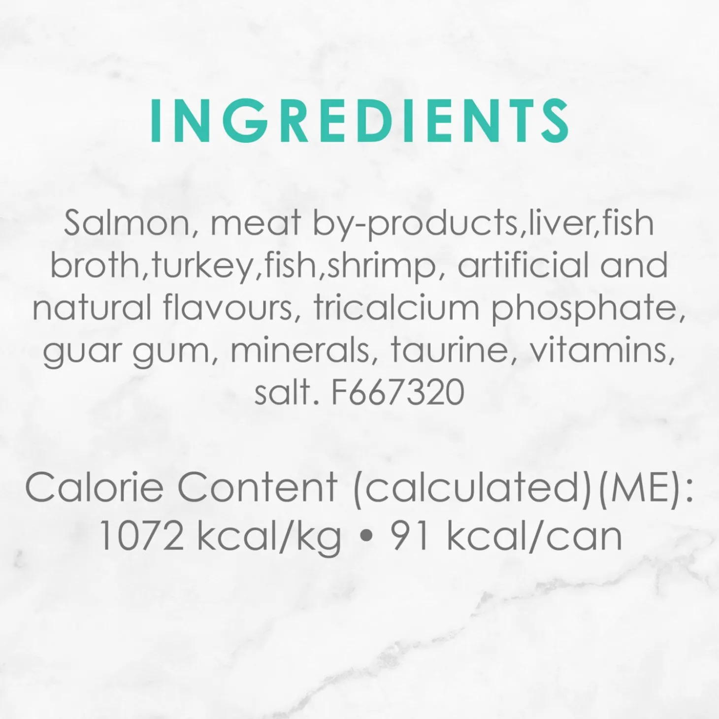 Pâté of salmon & shrimp wet food for adult cats