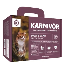 Raw Beef and Rabbit Cat Food, 8lb