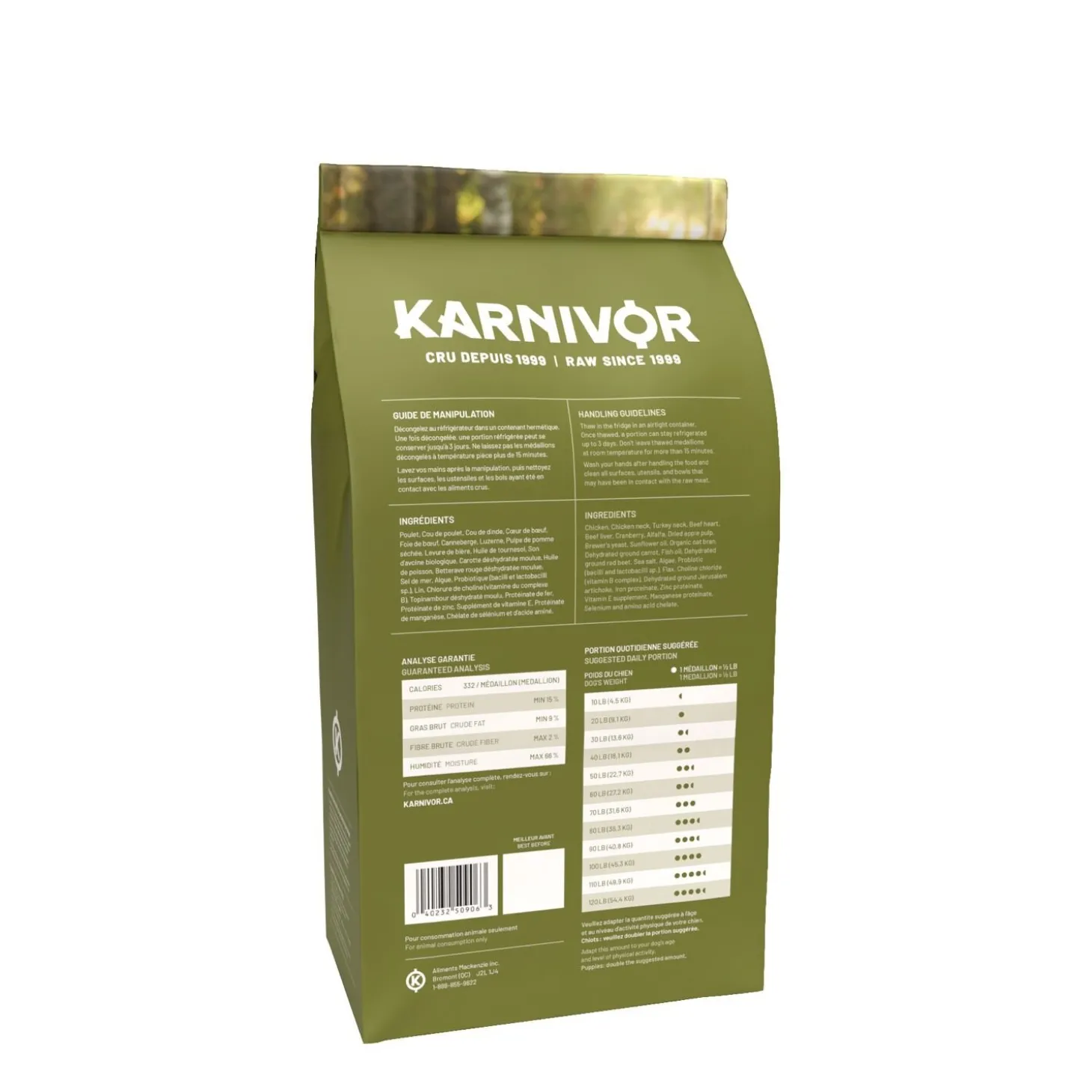 Raw Chicken Dog Food, 12lb
