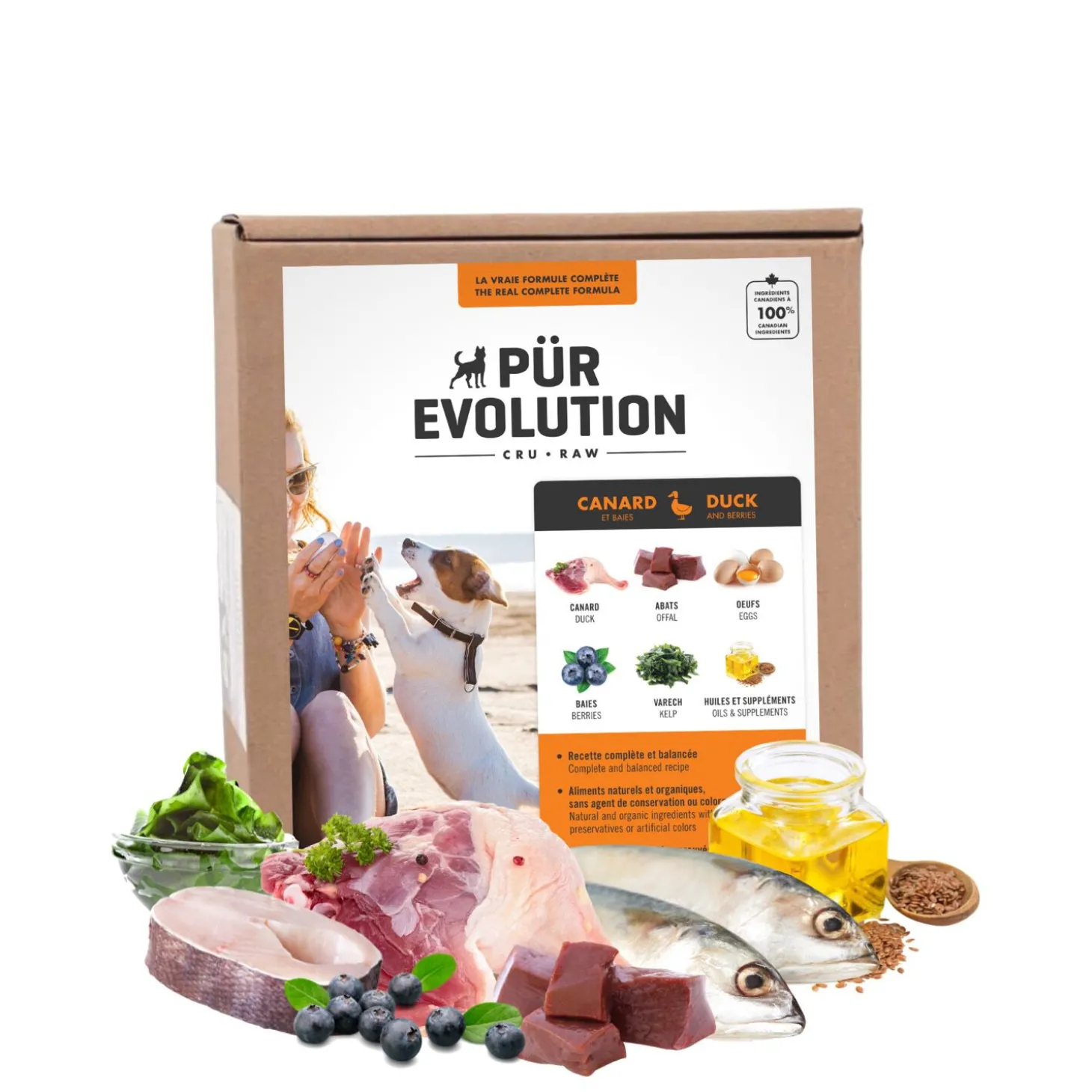 Raw Dog Food, Duck and Berries