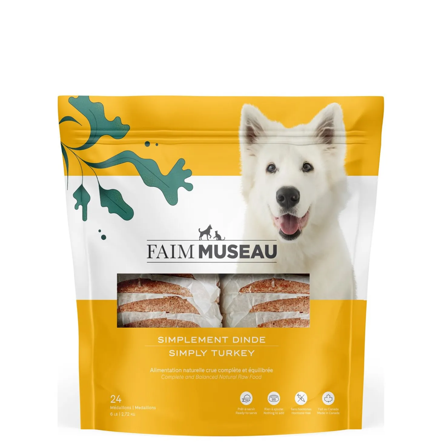 Raw dog food, simply turkey