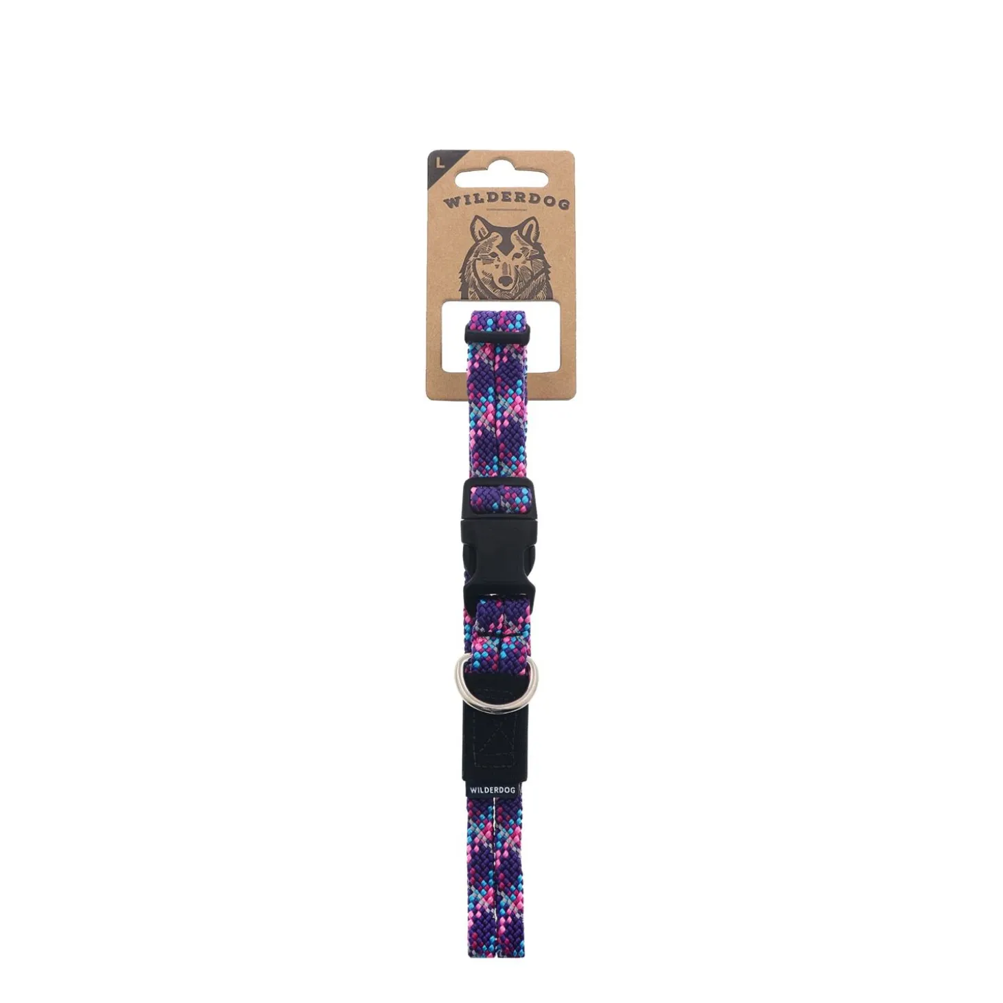 Razzleberry Reflective Rope Collar, L