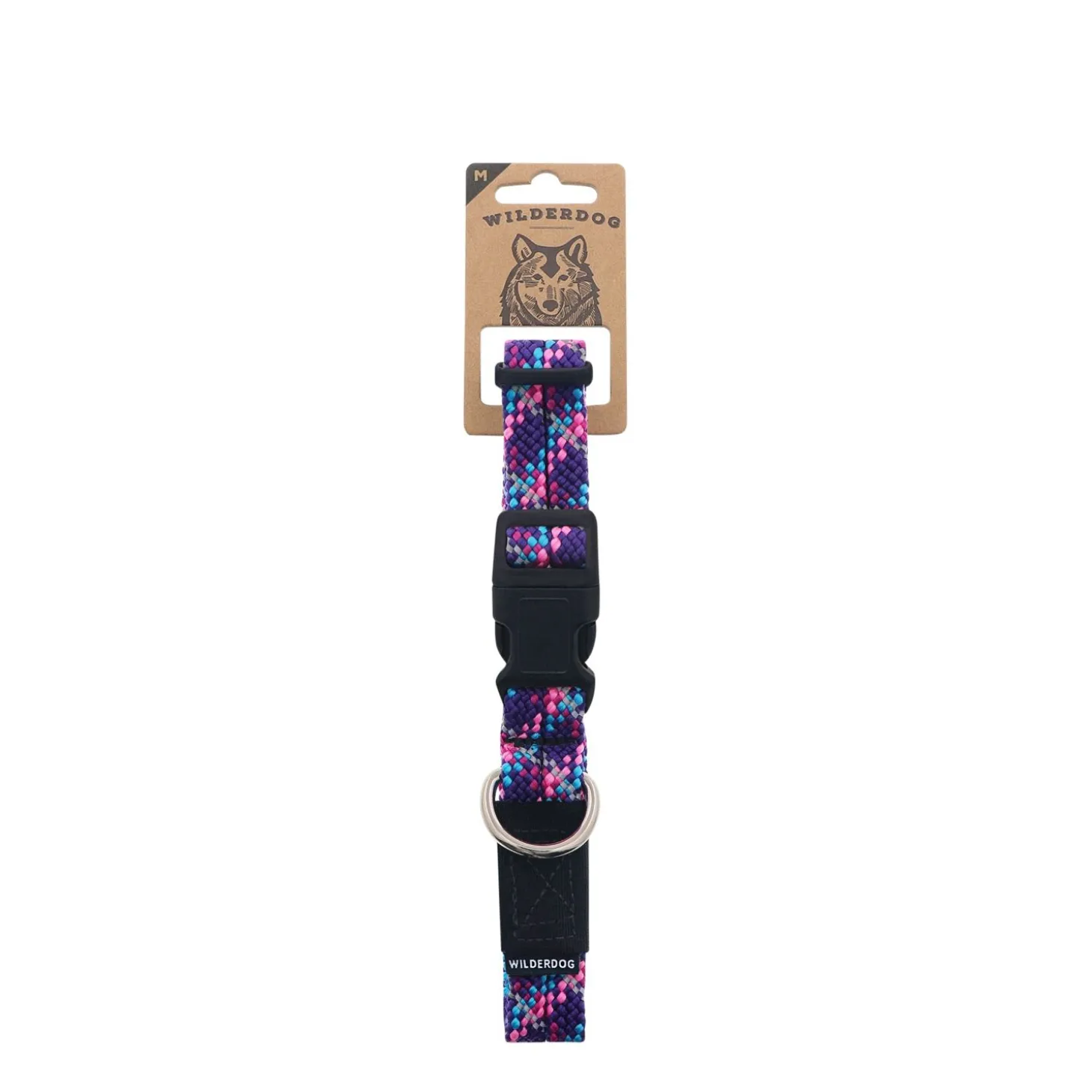 Razzleberry Reflective Rope Collar, M