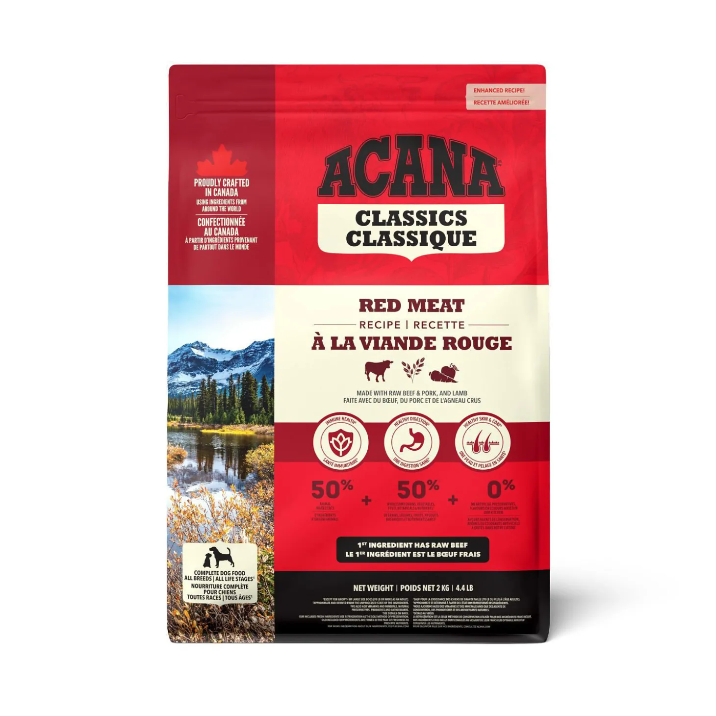 Red Meat Dry Food for Dogs, 2 kg