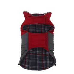 Red Reversible Dog Winter Wrap, XL