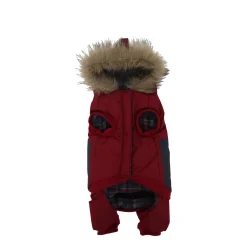 Red Winter Snow Suit for Dog, 2XL