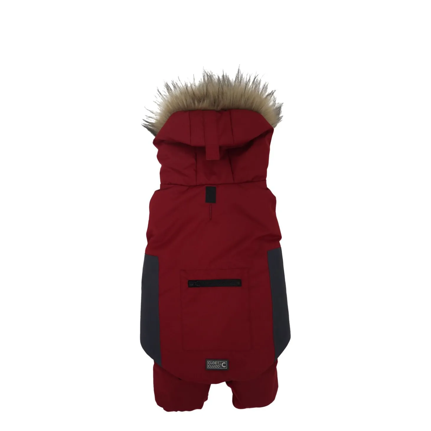 Red Winter Snow Suit for Dog, L