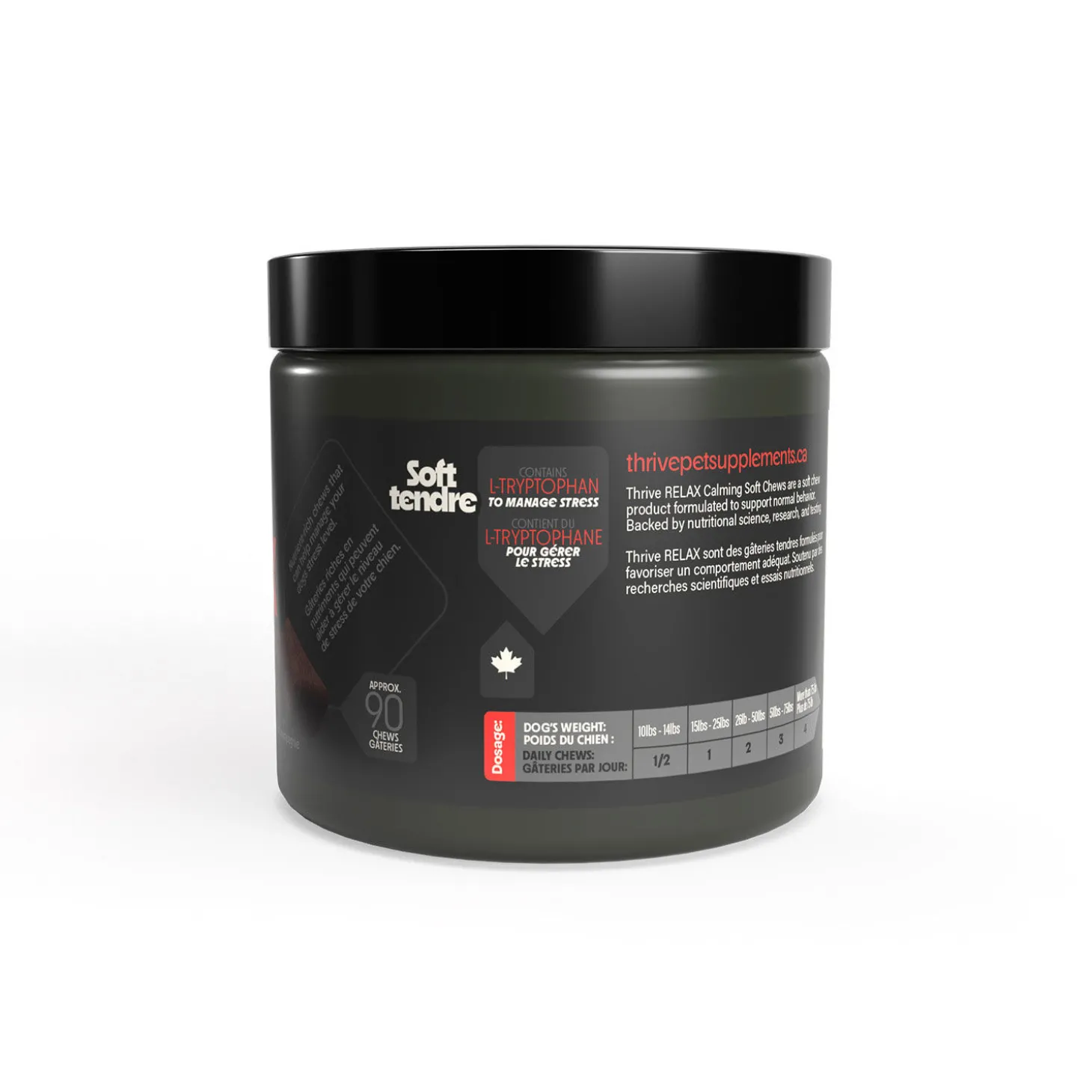 Relax Calming Turkey and Cranberry Supplements for Dogs