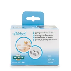 Replacement charcoal filters for ceramic "Avalon", "Sedona" and "Pagoda" pet fountains, 4 pack