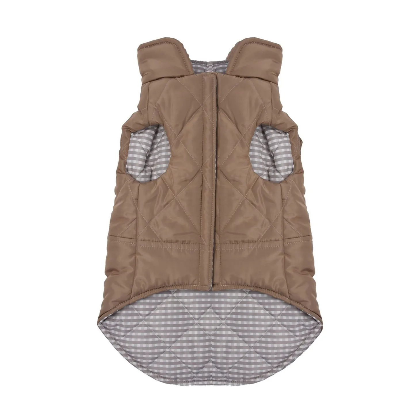 Reversible Quilted Twill Jacket for Small Dogs