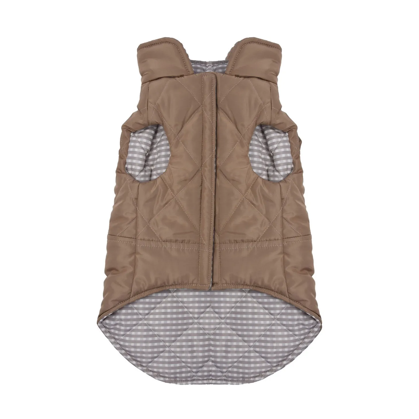 Reversible Quilted Twill Jacket for Small Dogs