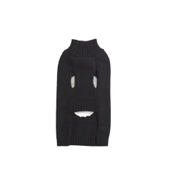Reversible Sequins Skull Mock Neck Sweater