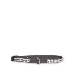 Rhinestone Collar for Tiny Dogs, black