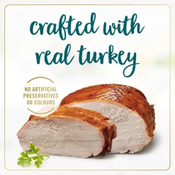 Roasted turkey in gravy wet food for adult cats