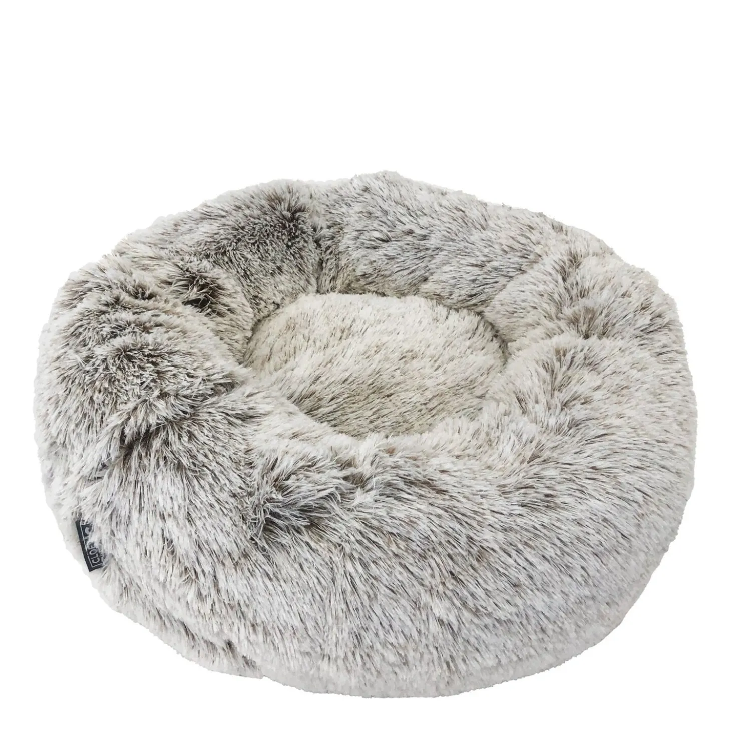 Round Luxury Plush Pet Bed, S