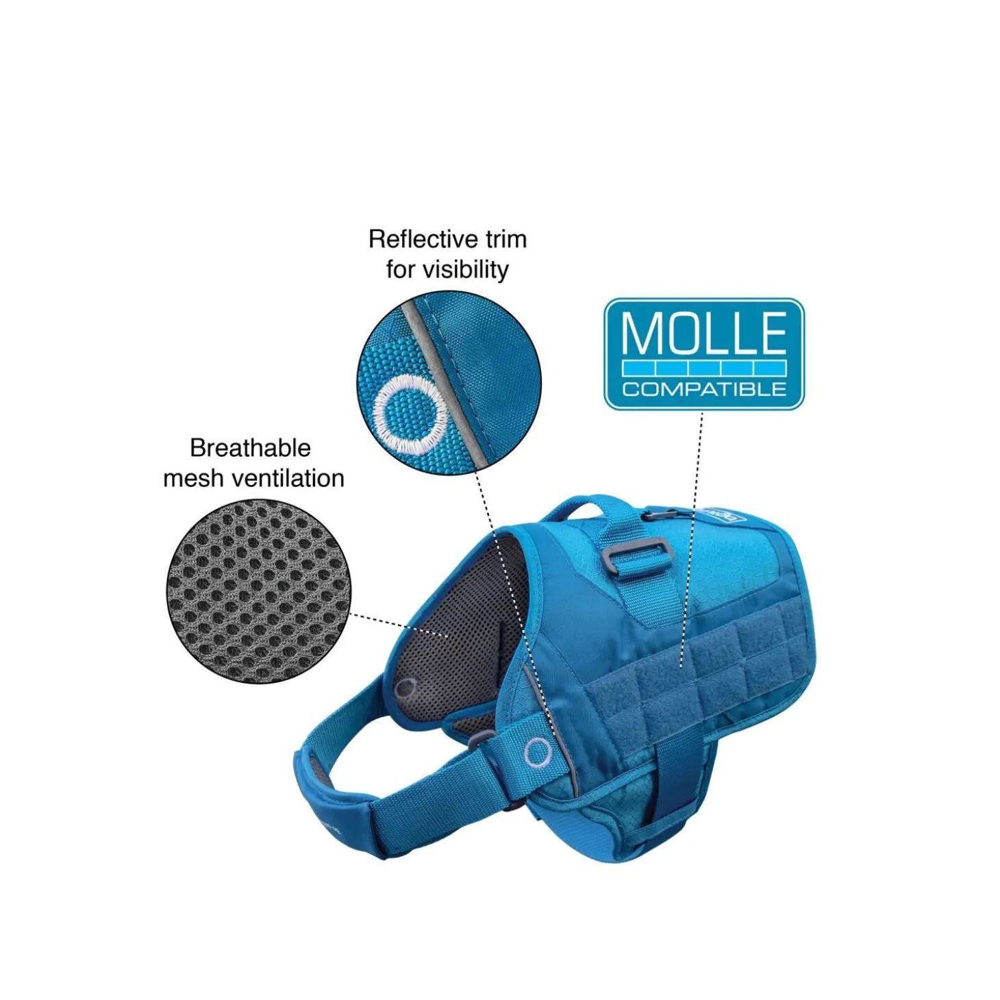 RSG Townie Harness Blue, XS