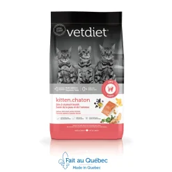 Salmon Skin and Stomach Health Dry Food for Kittens, 3.18 kg