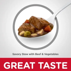 Savory Stew with Beef & Vegetables for Adult Dogs, 363 g