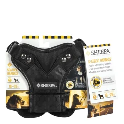 Seat belt safety harness, black
