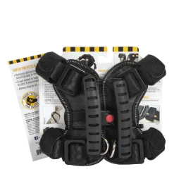 Seat belt safety harness, black