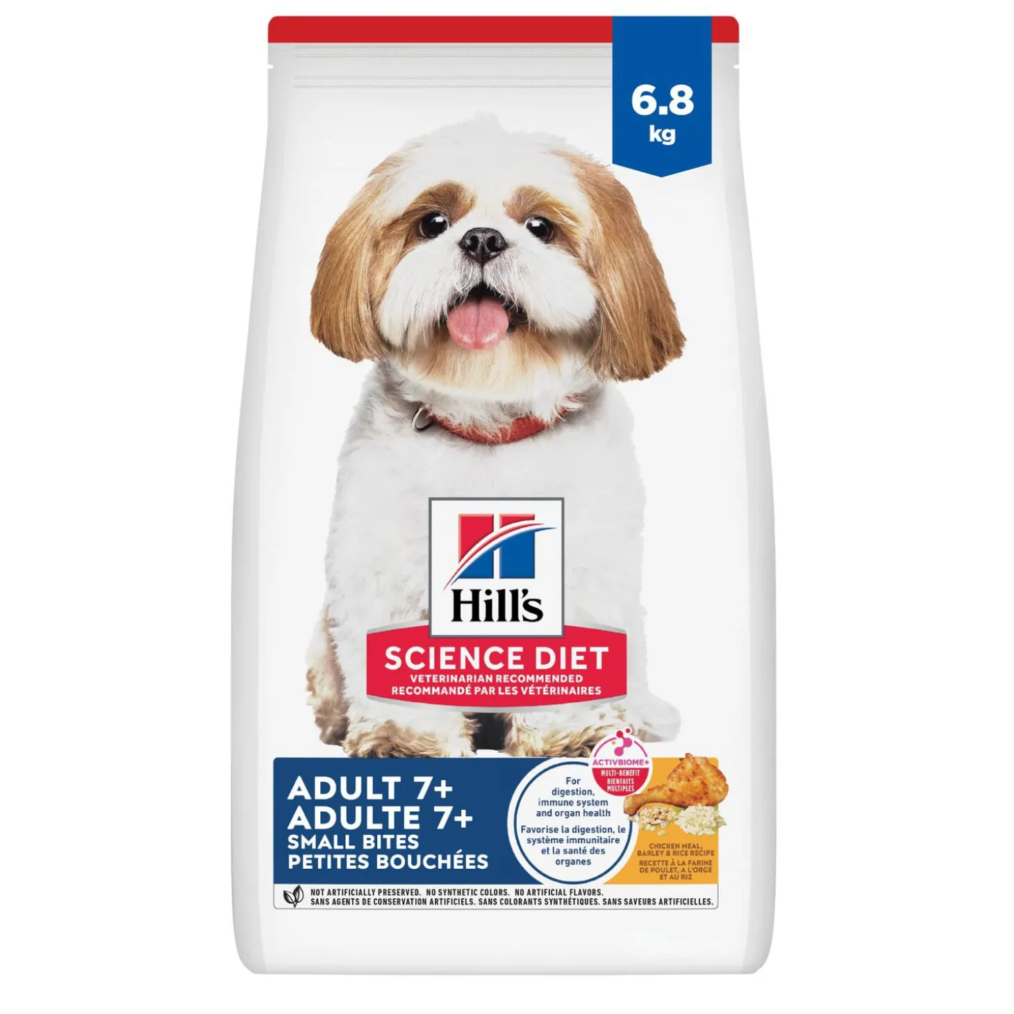 Senior 7+ Chicken Meal, Barley & Brown Rice Small Bites for Dogs, 6.80 kg