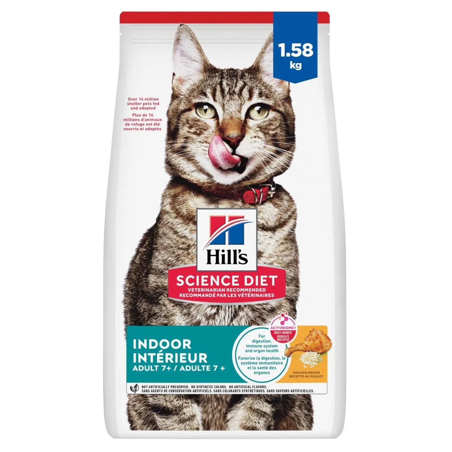 Senior 7+ Indoor Dry Chicken Cat Food, 1.59 kg