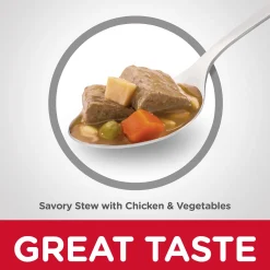 Senior 7+ Savory Stew with Chicken & Vegetables Wet Dog Food, 363 g