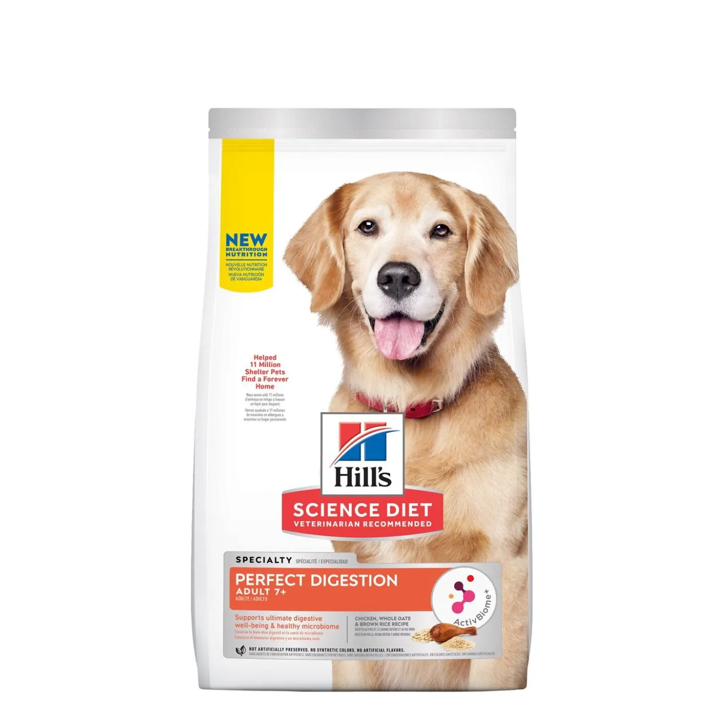 Senior Adult 7+ Perfect Digestion Chicken Dry Dog Food, 1.59 kg