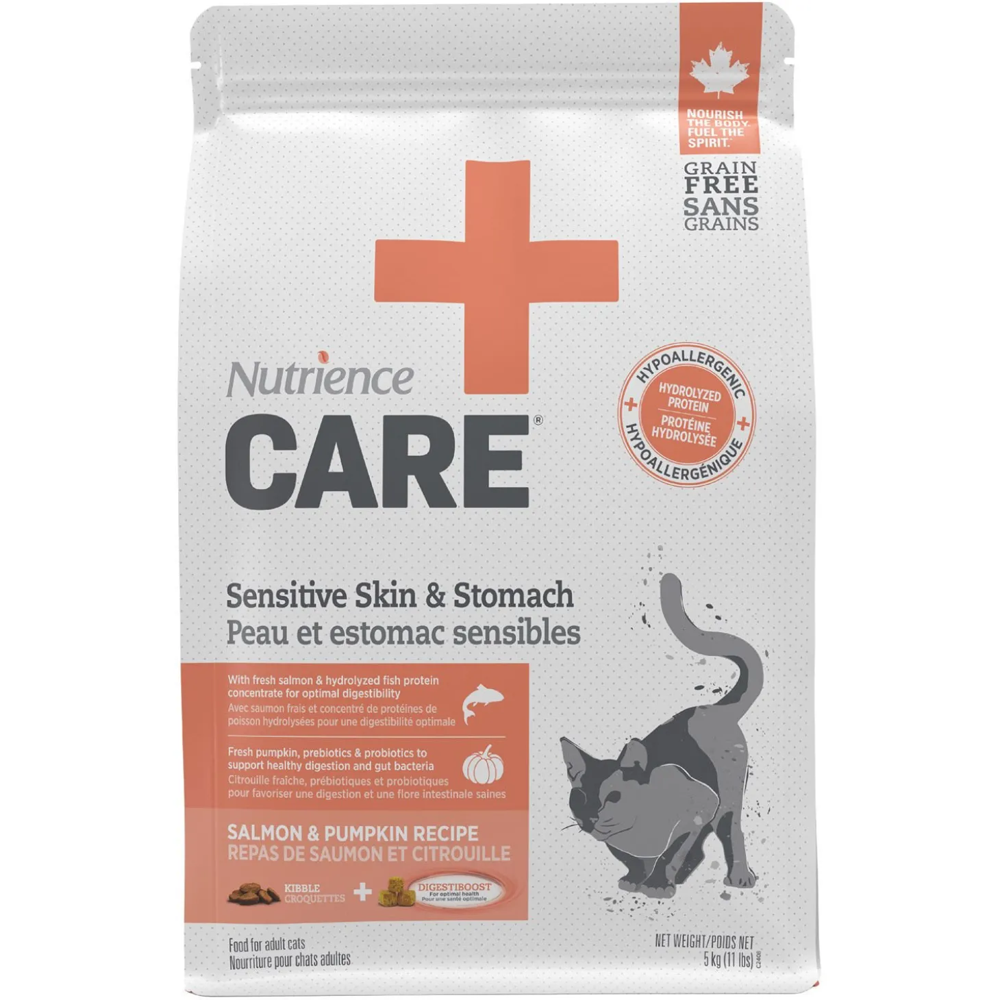 Sensitive skin & stomach formula for cats