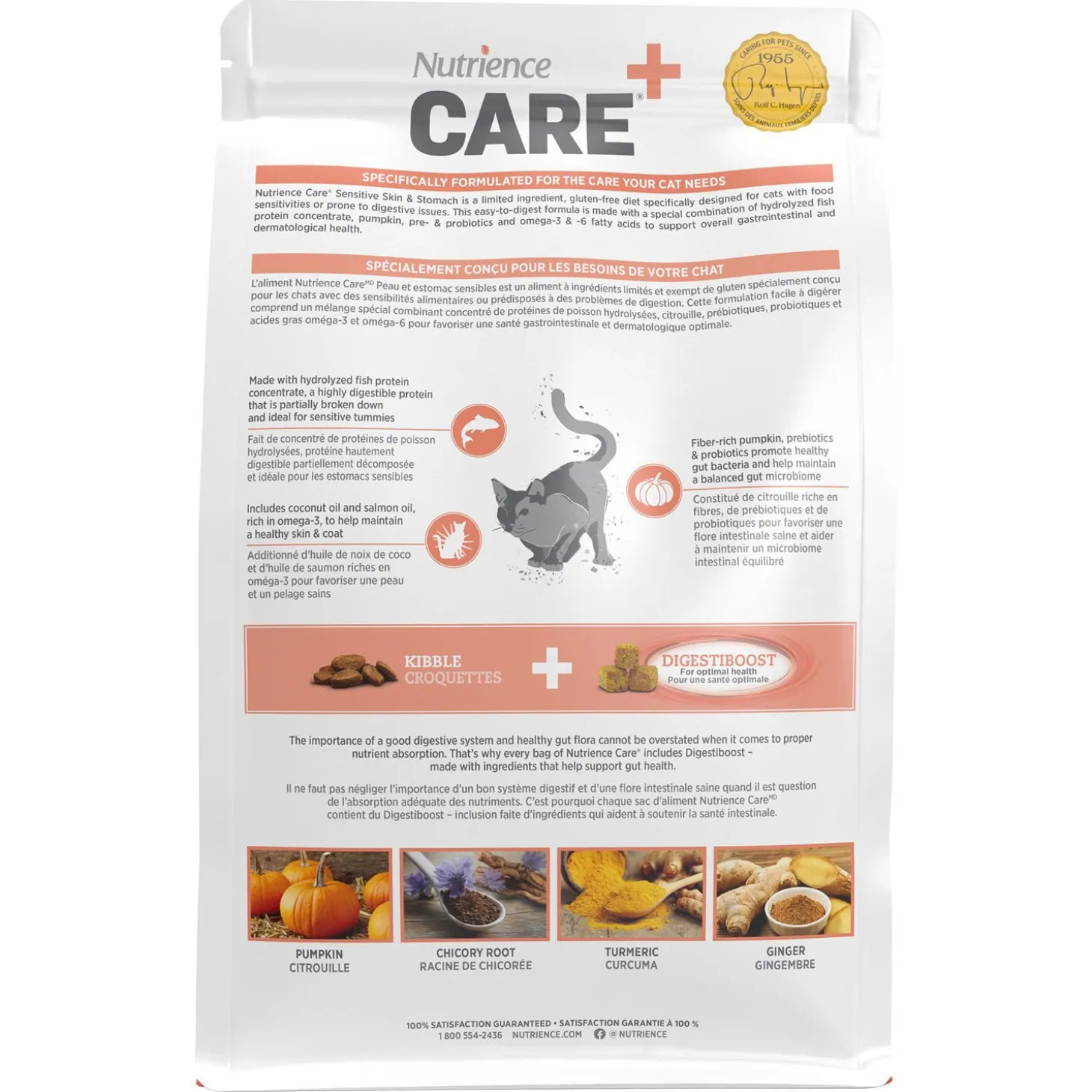 Sensitive skin & stomach formula for cats