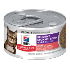 Sensitive Stomach & Skin Salmon and Vegetable Entrée for Adult Cats