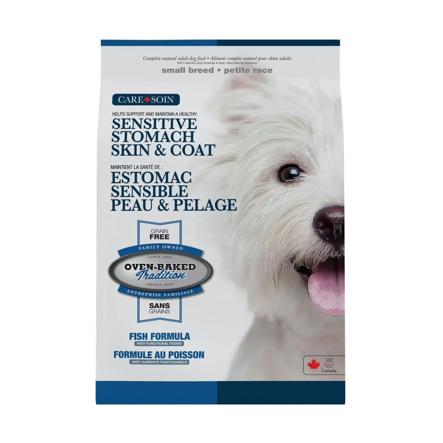 Sensitive Stomach, Skin and Coat Grain-free Fish Recipe Dry Food for Adult Dogs of Small Breeds