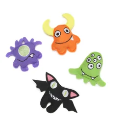 Set of 4 Monster Toy for Cats