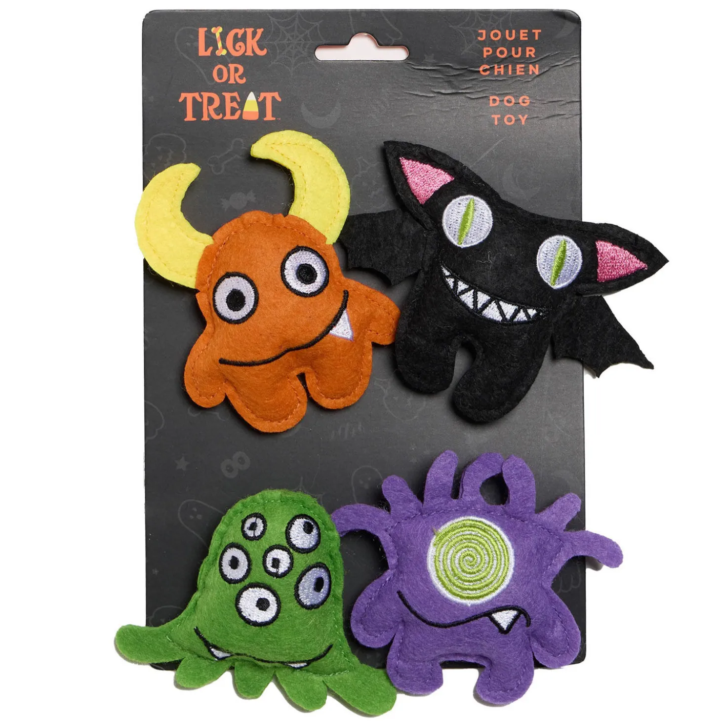Set of 4 Monster Toy for Cats