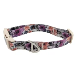 Silicone Collar for Dogs, Vintage Flowers