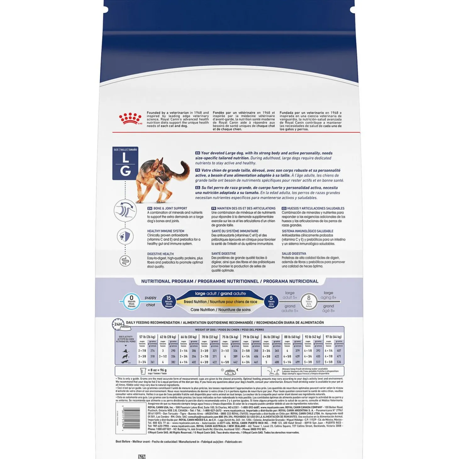 Size Health Nutrition™ Dry Food Formula for Large Adult Dogs