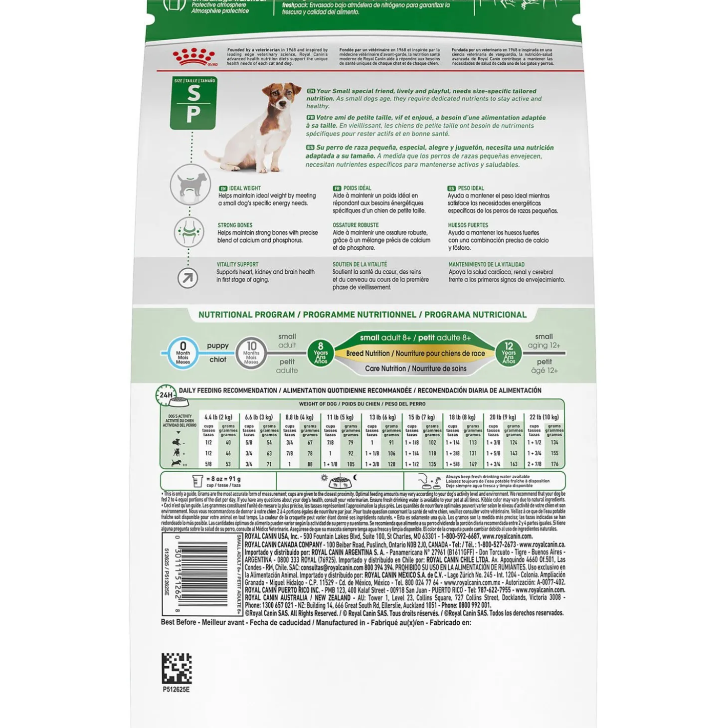Size Health Nutrition™ Small Adult 8+ Dry Dog Food