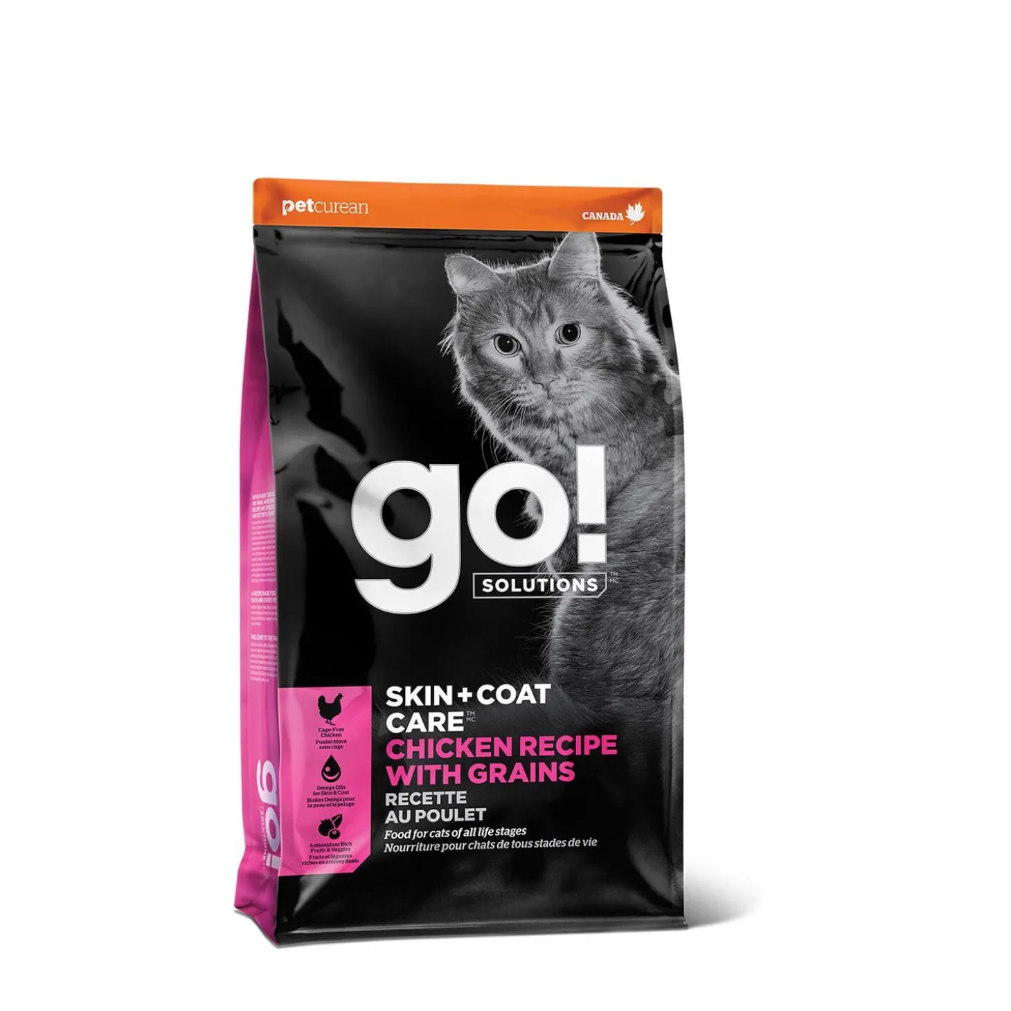 Skin + Coat Care Chicken and Grains Recipe for Cats, 1.86 kg
