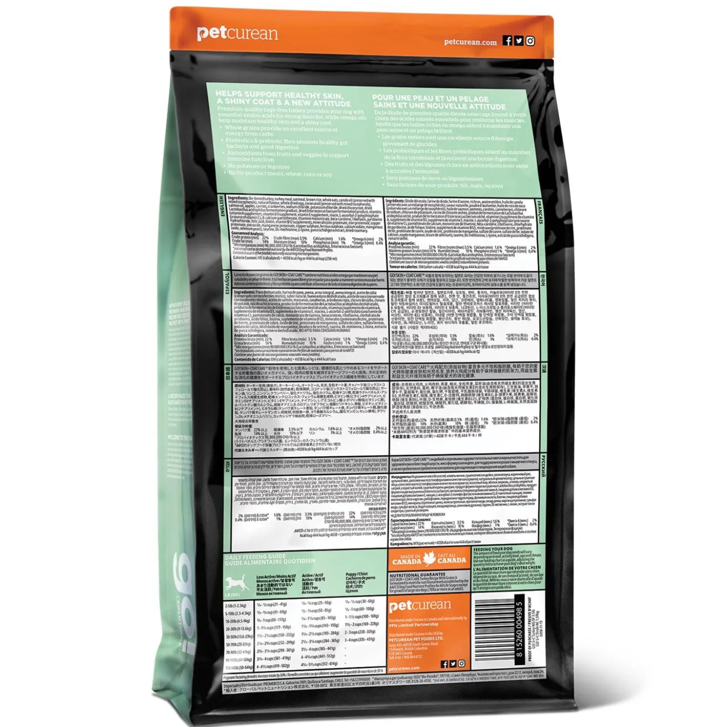 Skin + Coat Care Turkey and Grains Recipe for Dogs, 9.98 kg