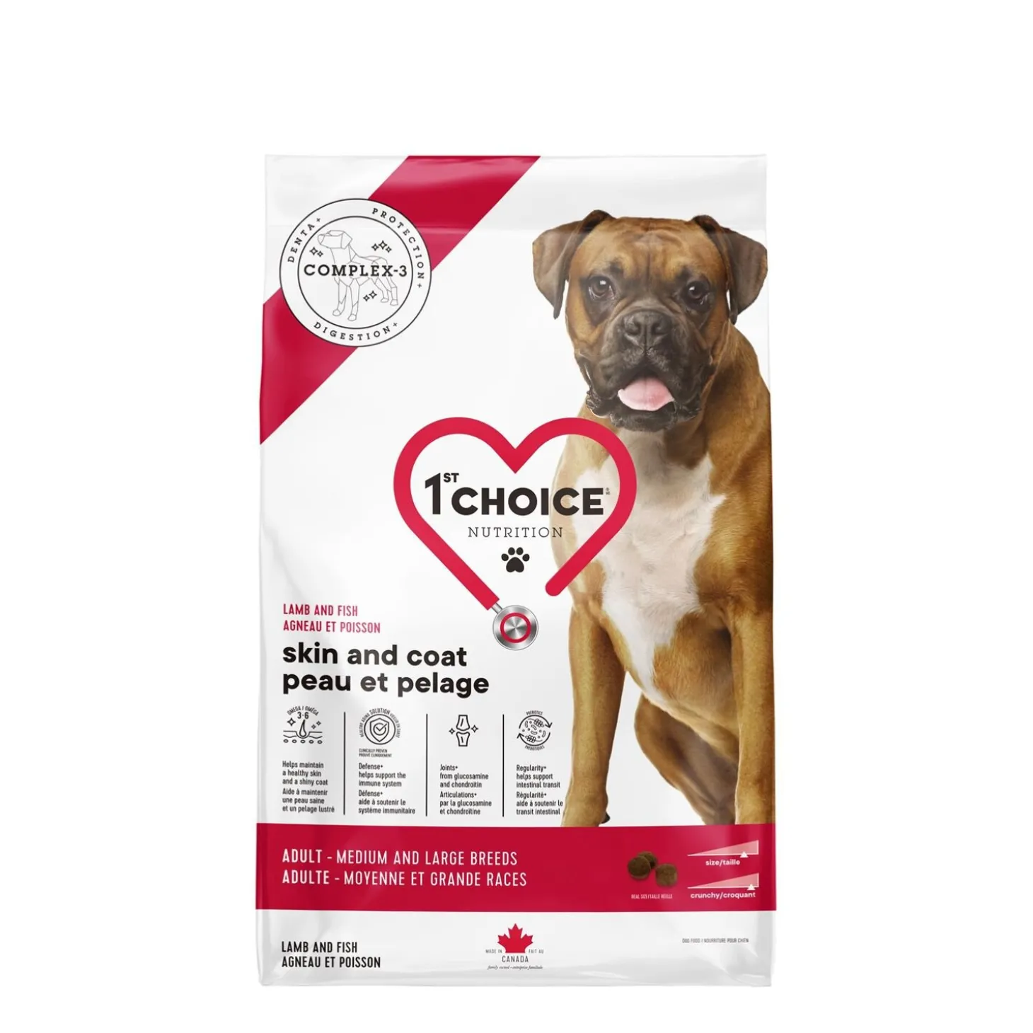Skin and Coat Formula for Adult Dog Medium and Large Breeds, Lamb and Fish, 5kg