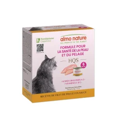 Skin and Coat Support Formula Chicken Fillet recipe in gravy Wet Food for Cats