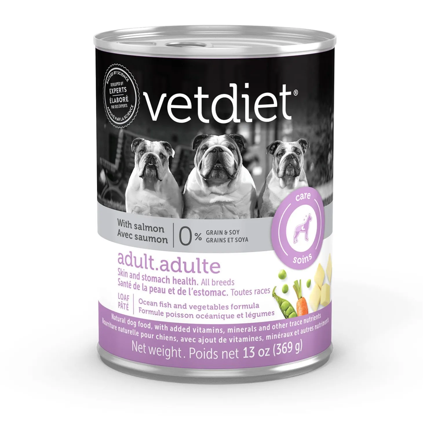 Skin and stomach health wet food for adult dog